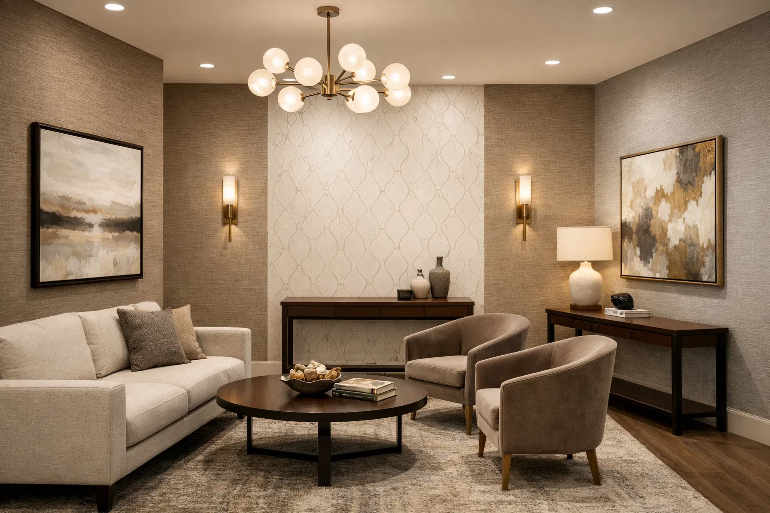 Commercial space wallpaper design