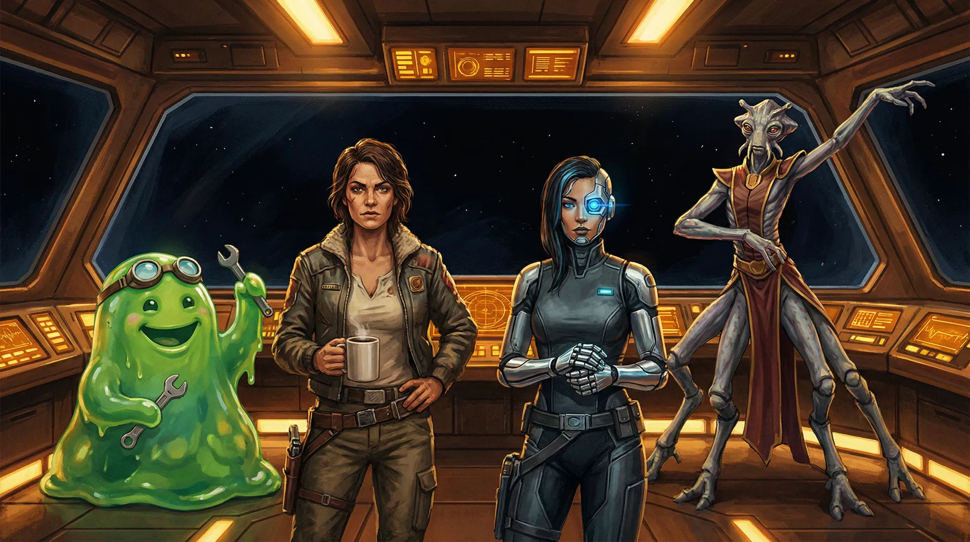 The full crew of the SS Wanderlust