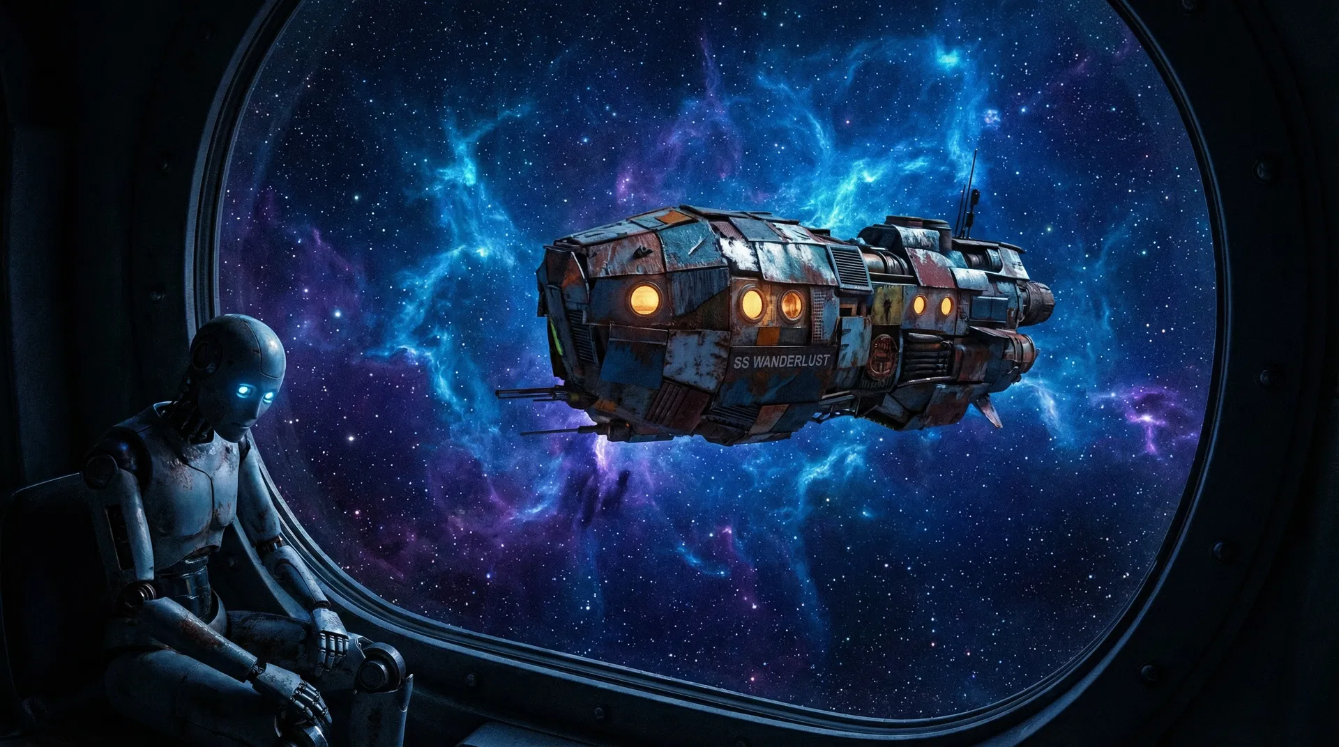 Gerald at the porthole