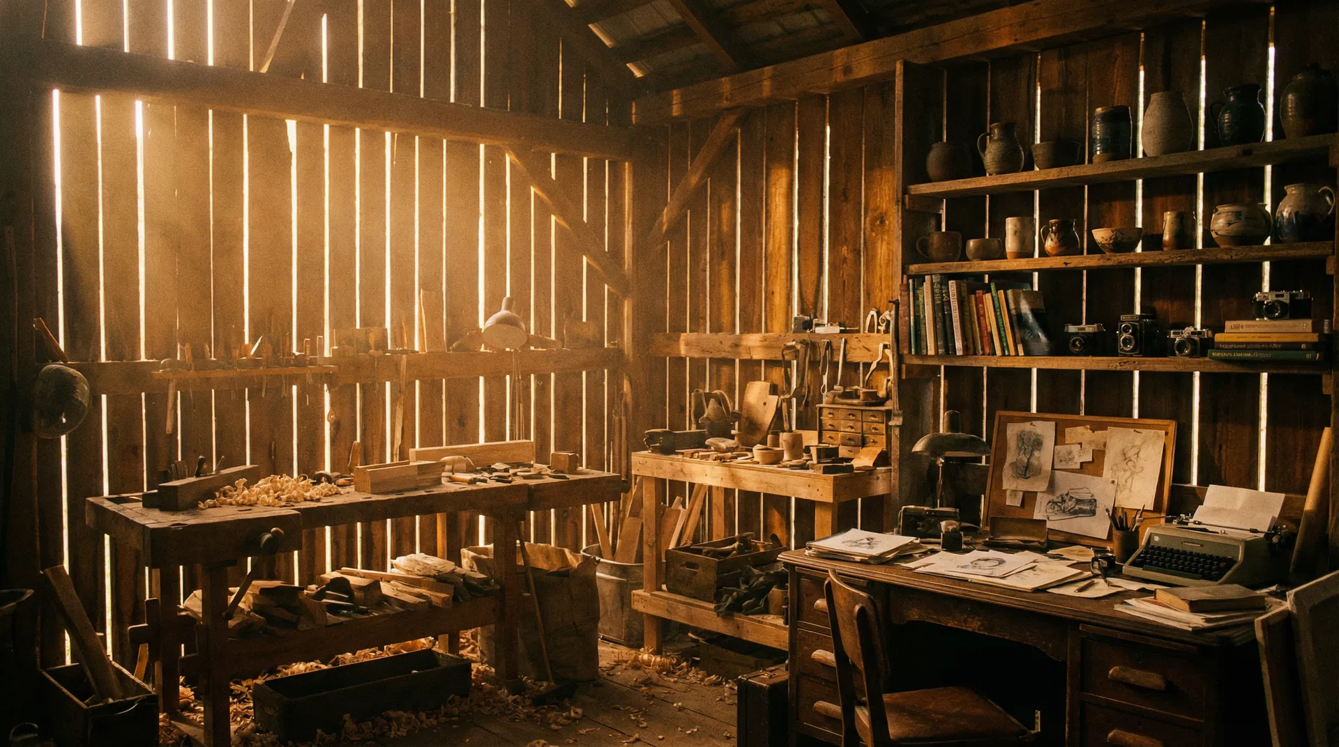 The barn workshop where ideas are born
