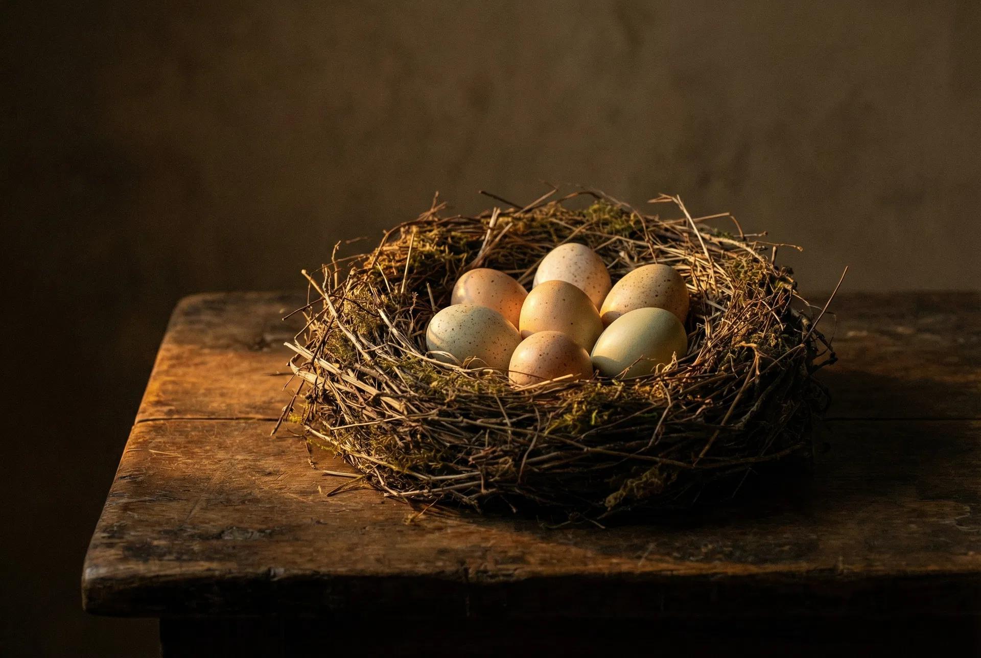 Eggs in a nest — each one an idea waiting to hatch