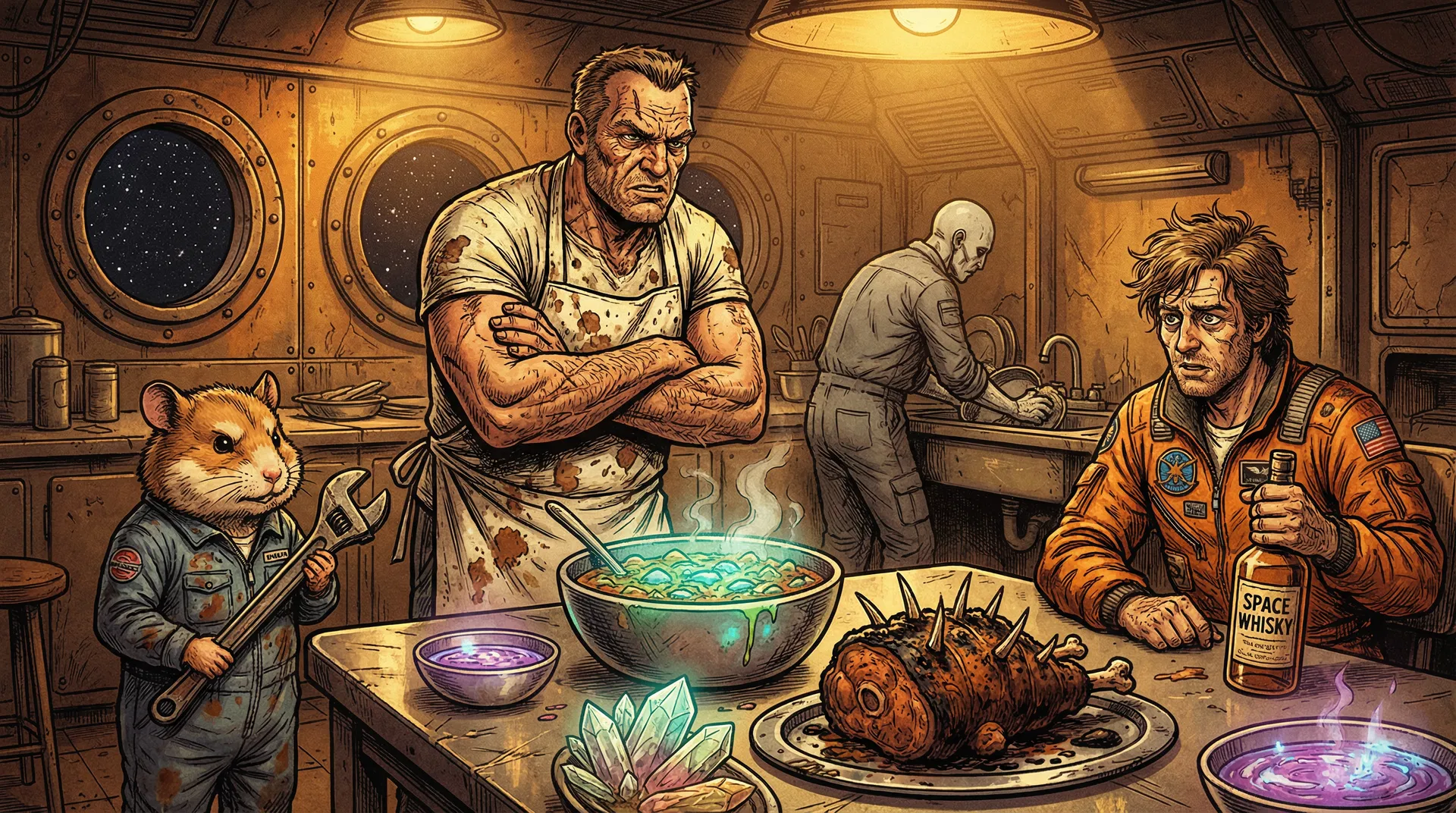 Chef Gerald and the crew of The Brazen Fork