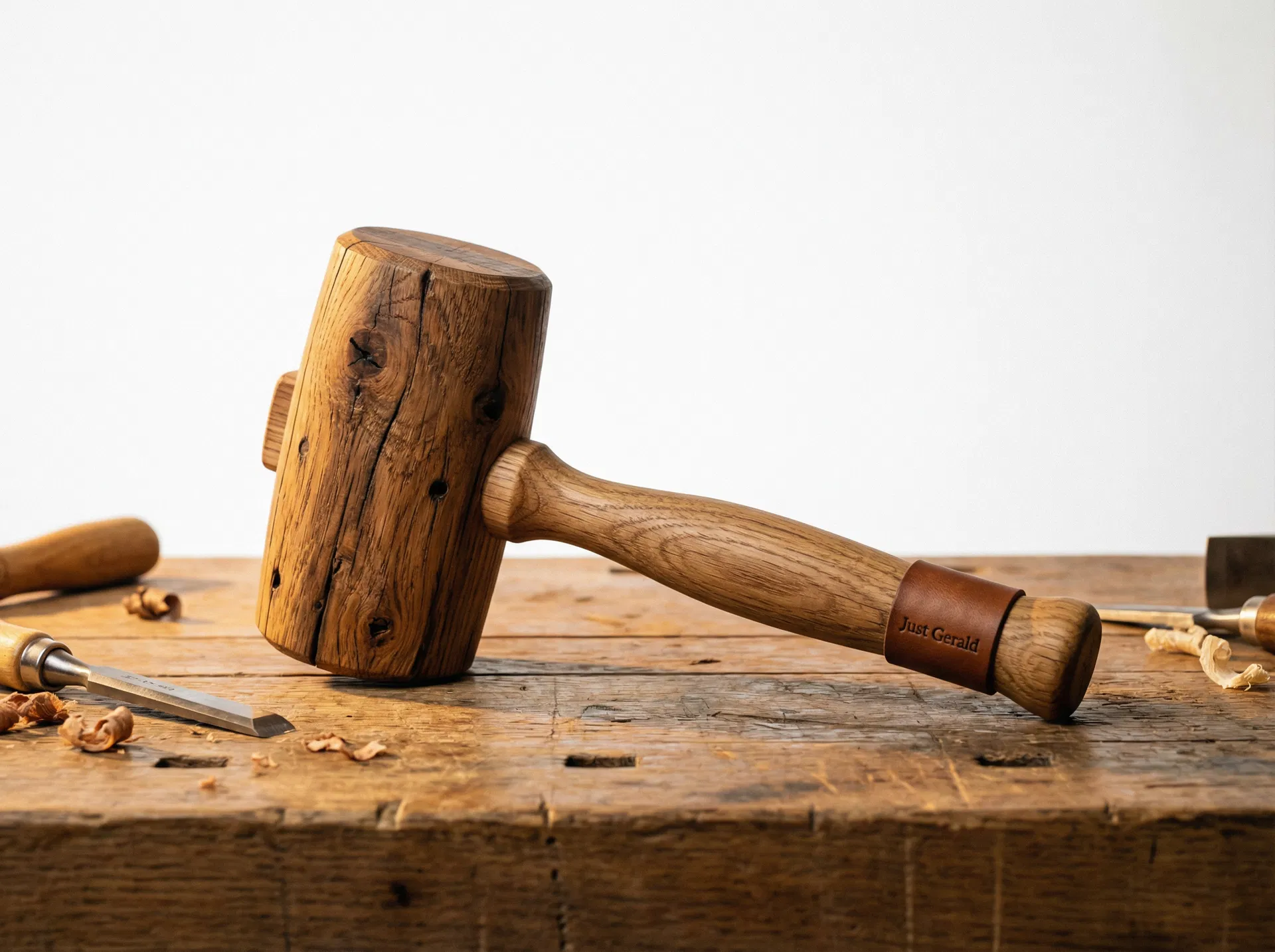 Just Gerald Wooden Mallet — handcrafted from recycled wood