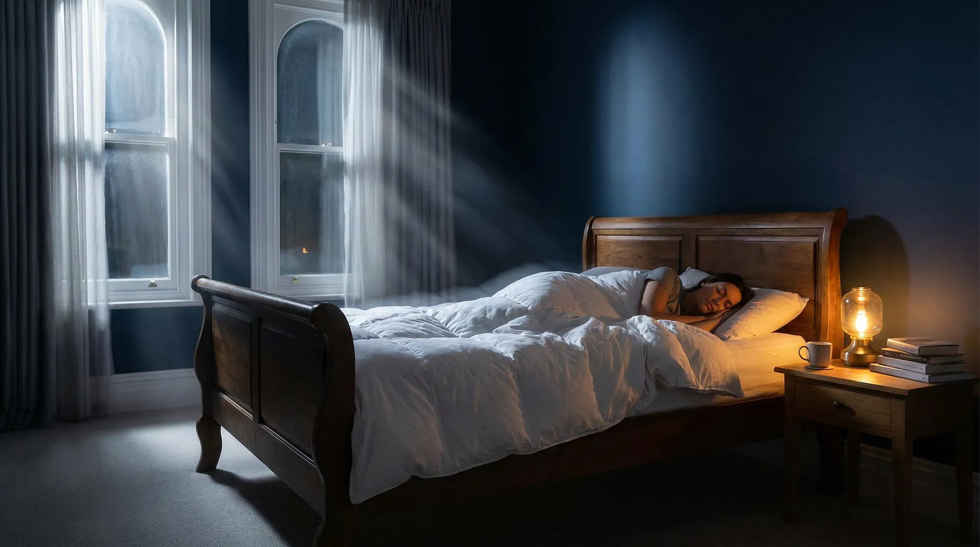 Moonlit bedroom — the foundation of a best day ever