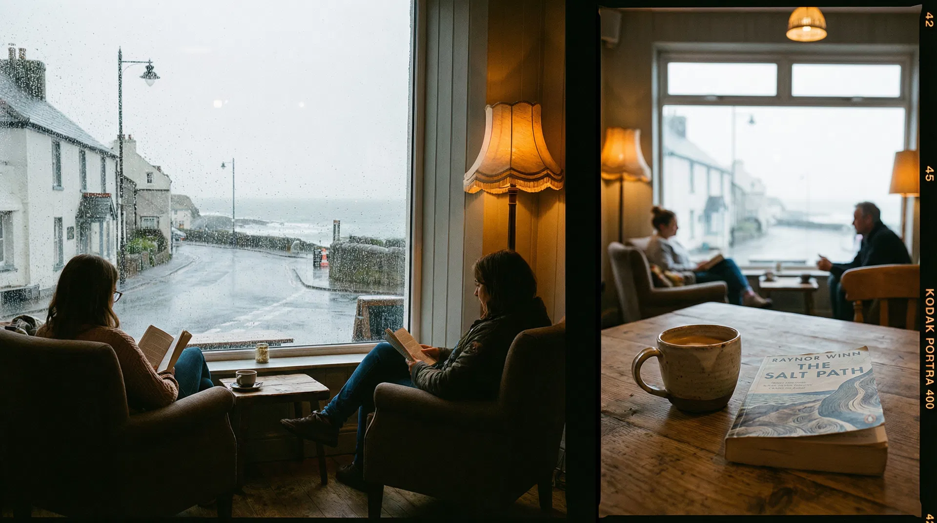 A cozy local cafe on a rainy day — the best kind of untravelling