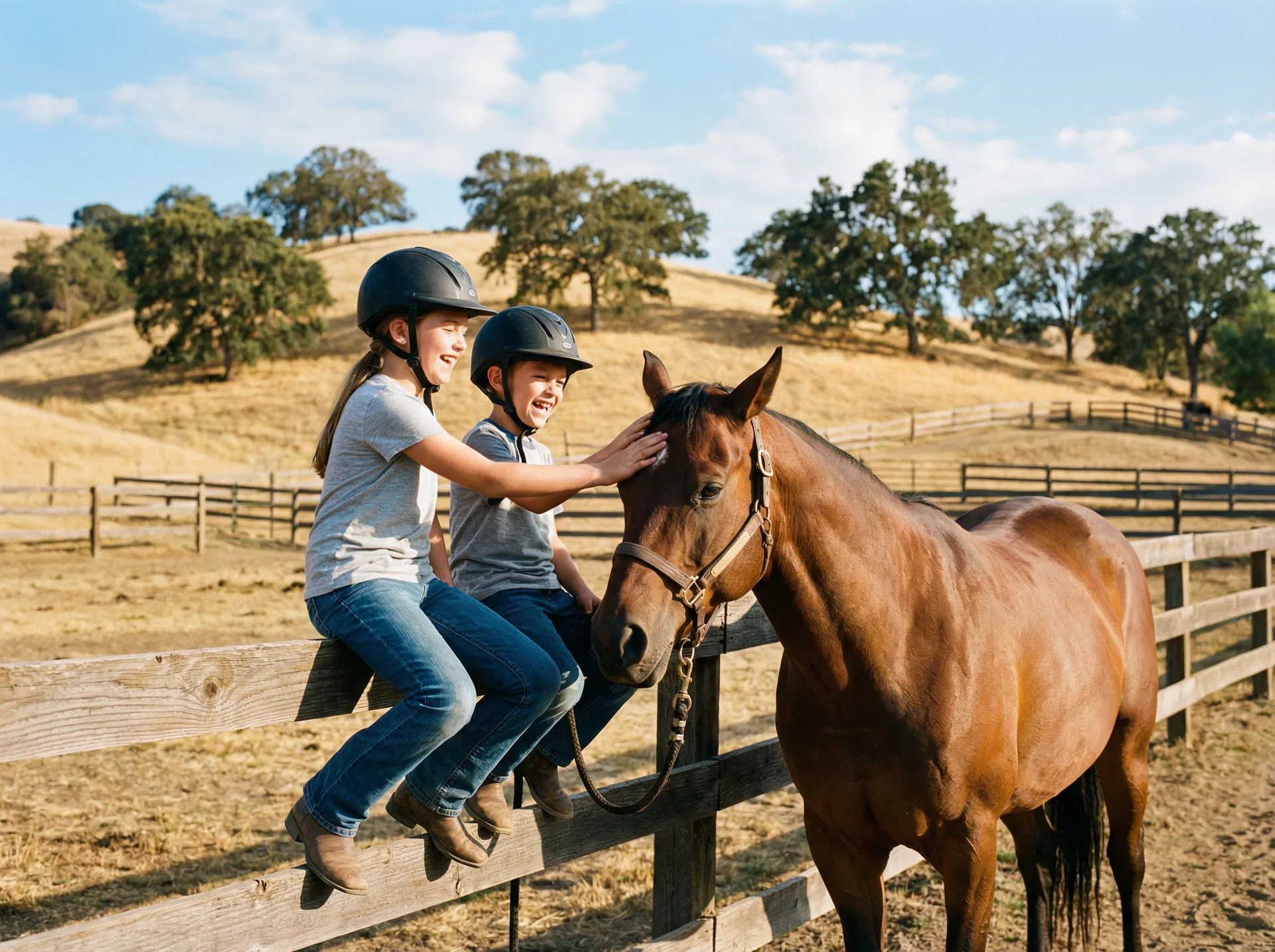 Kids at Hussar Stables