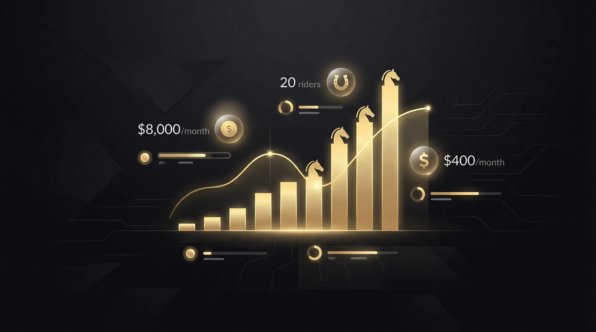 Revenue growth visualization