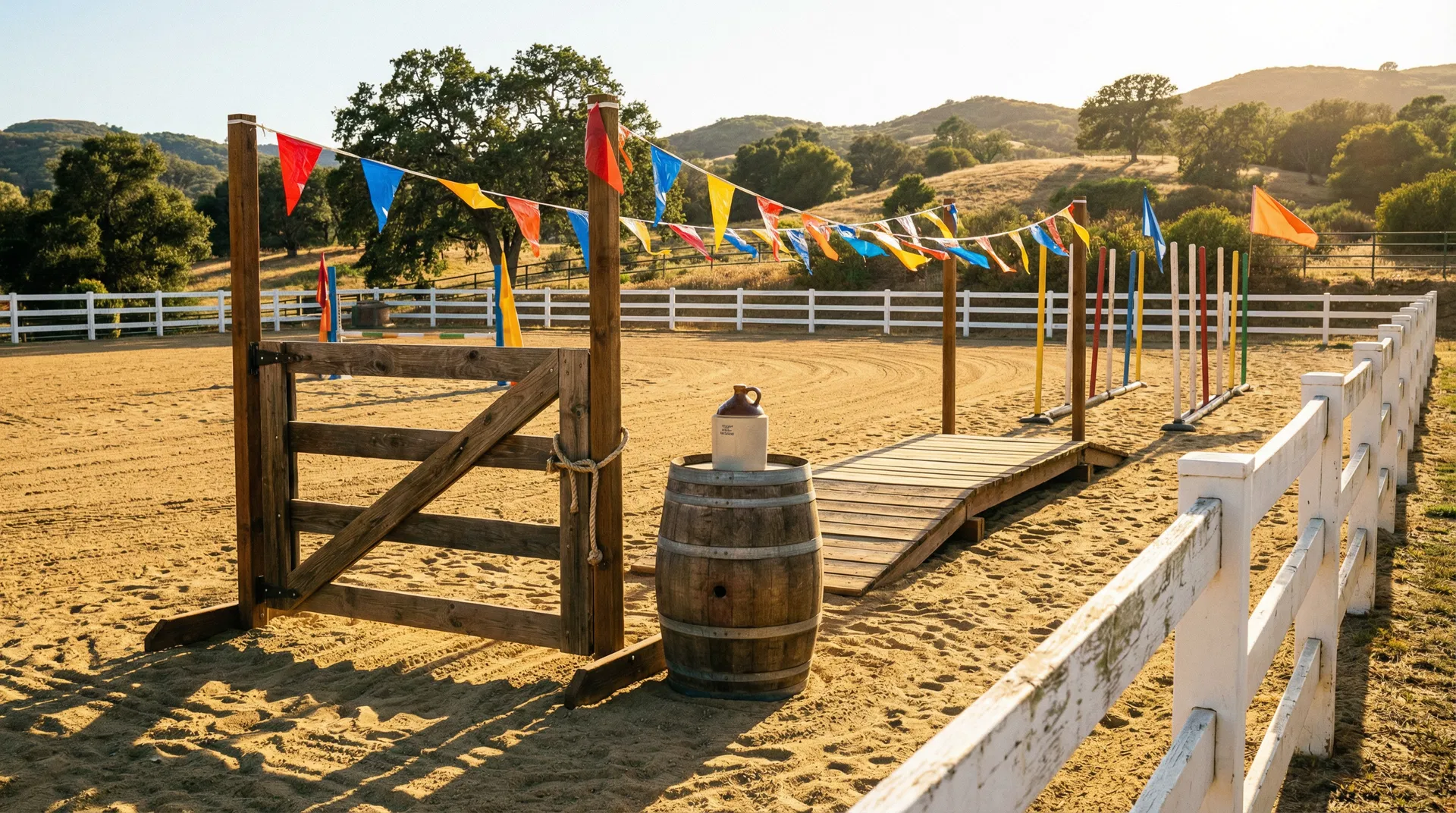 Working Equitation obstacle course