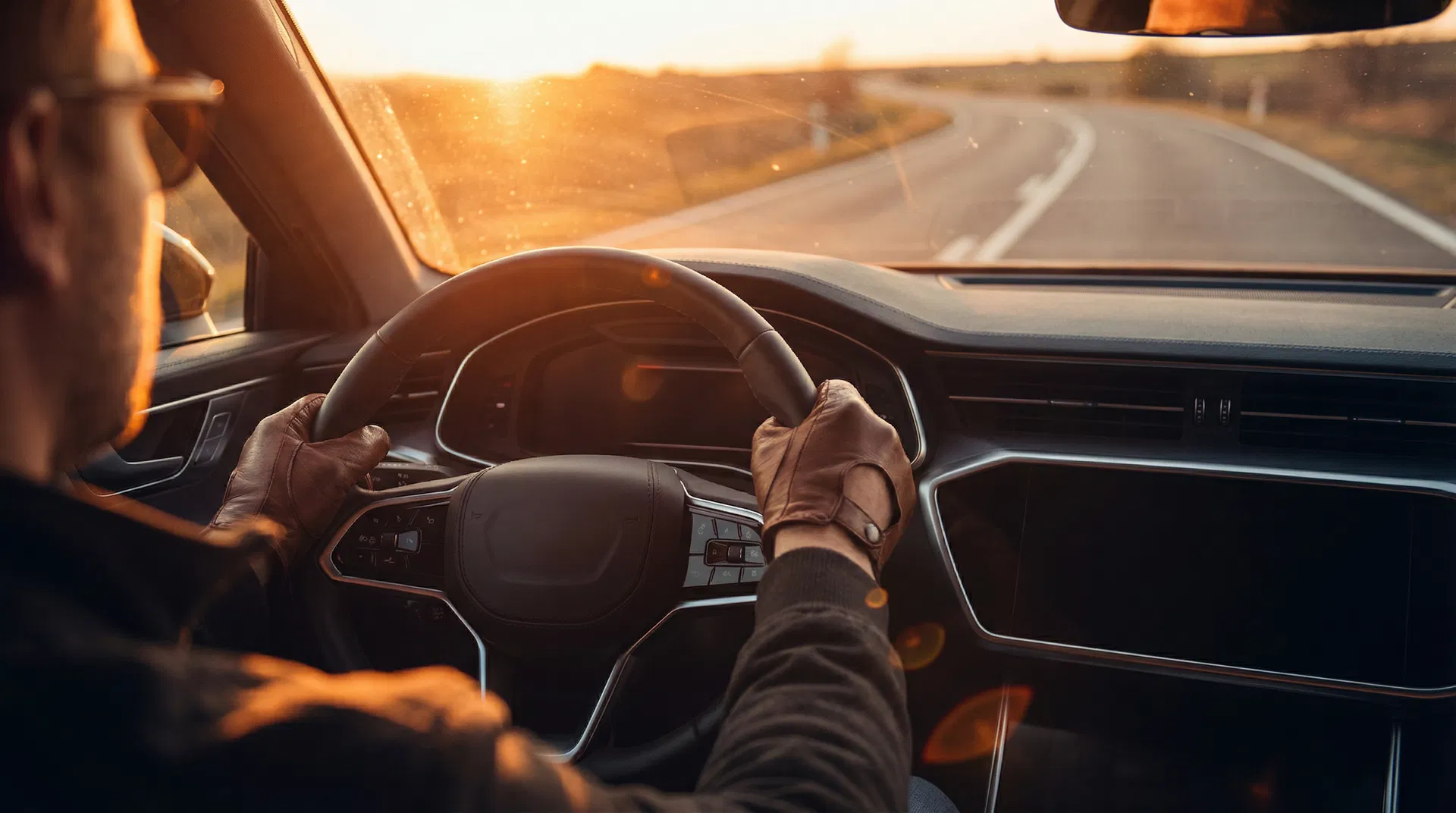 Behind the wheel perspective