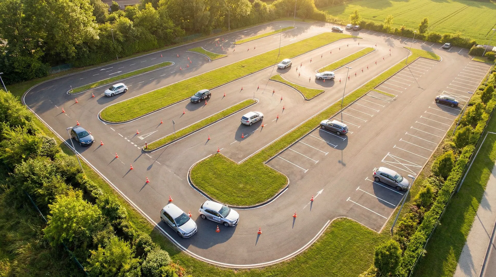 Aerial view of our professional training ground
