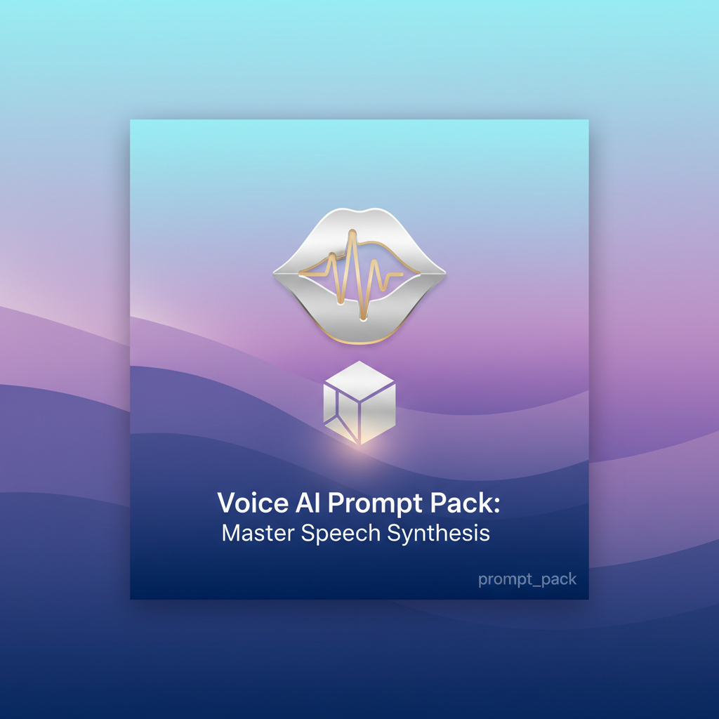 Voice AI Prompt Pack: Master Speech Synthesis