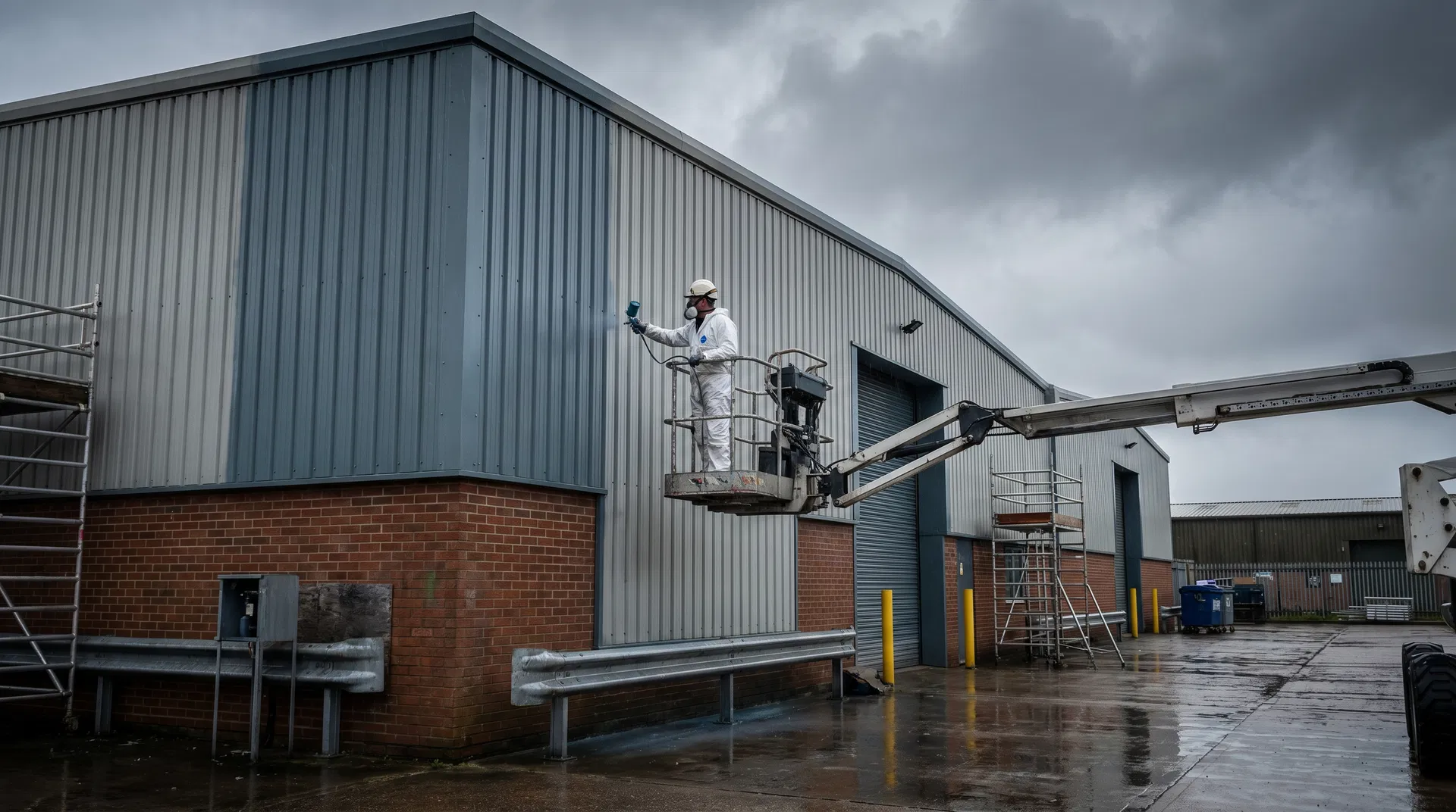 Commercial Cladding Spraying