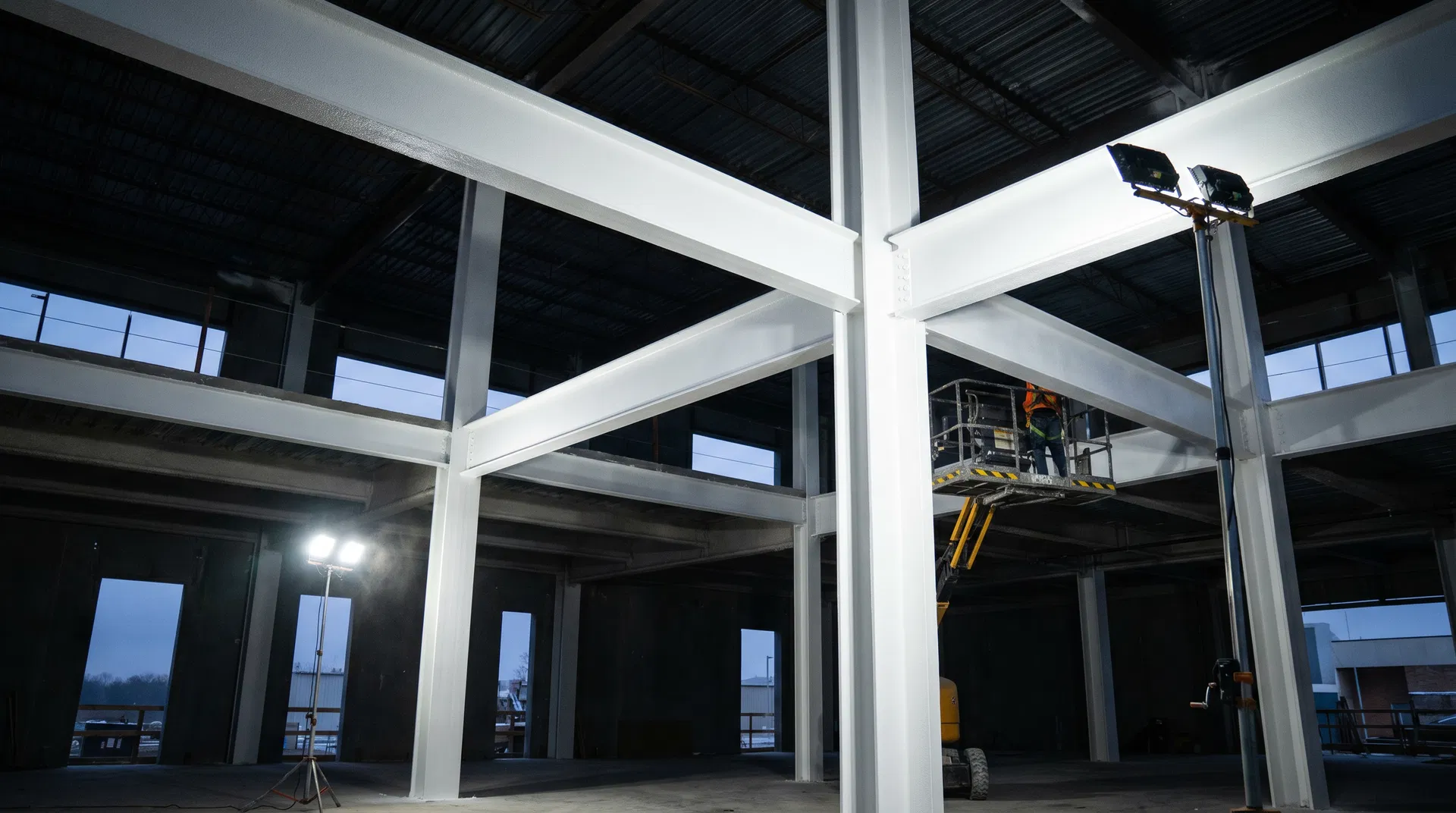 Intumescent fire protection steelwork