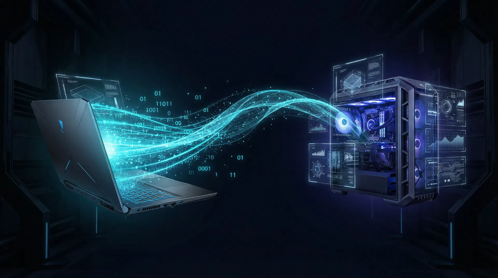 Remote PC optimisation — laptop connected to gaming PC