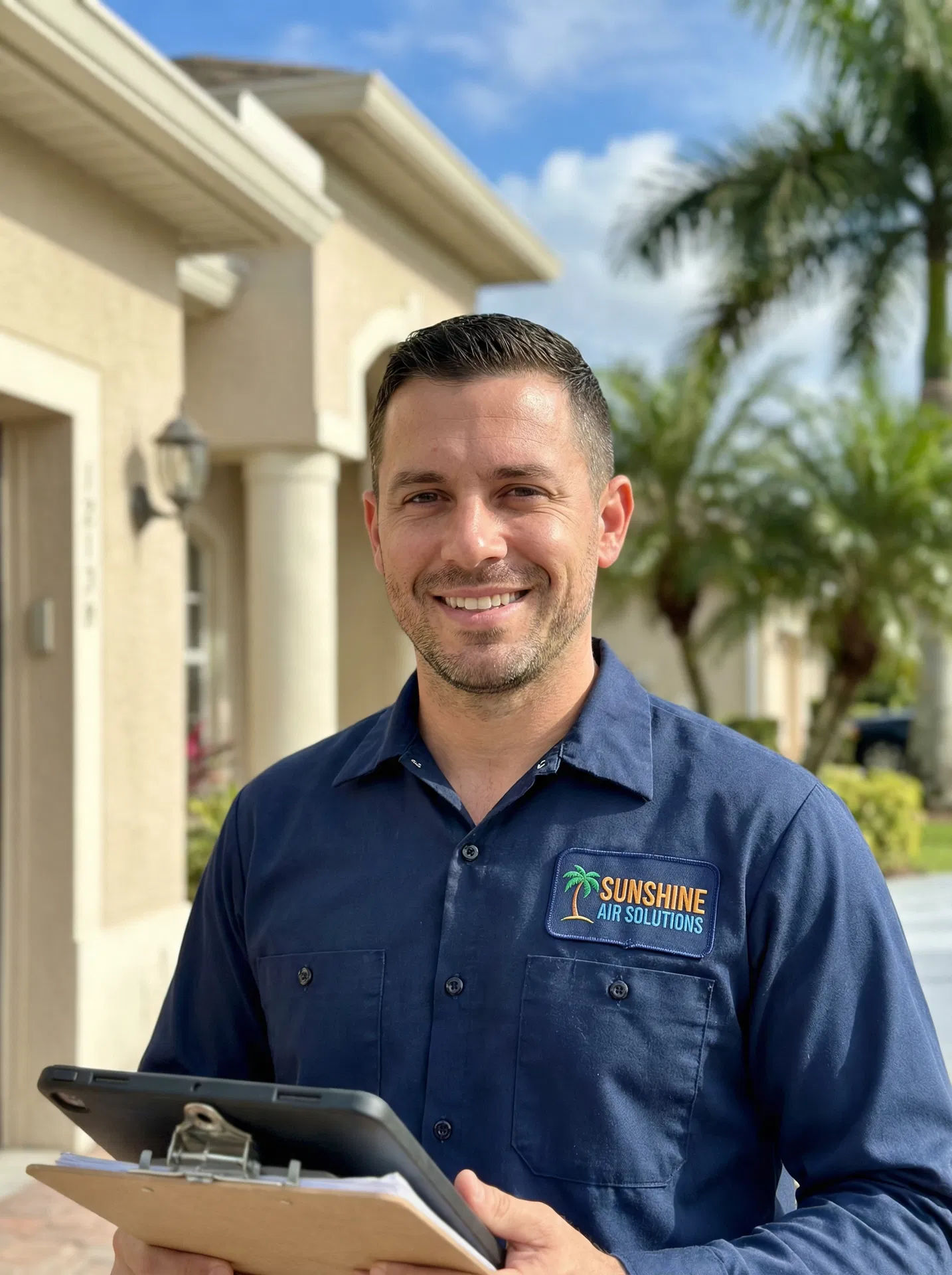 Friendly HVAC technician in uniform — Palatka HVAC Palatka FL