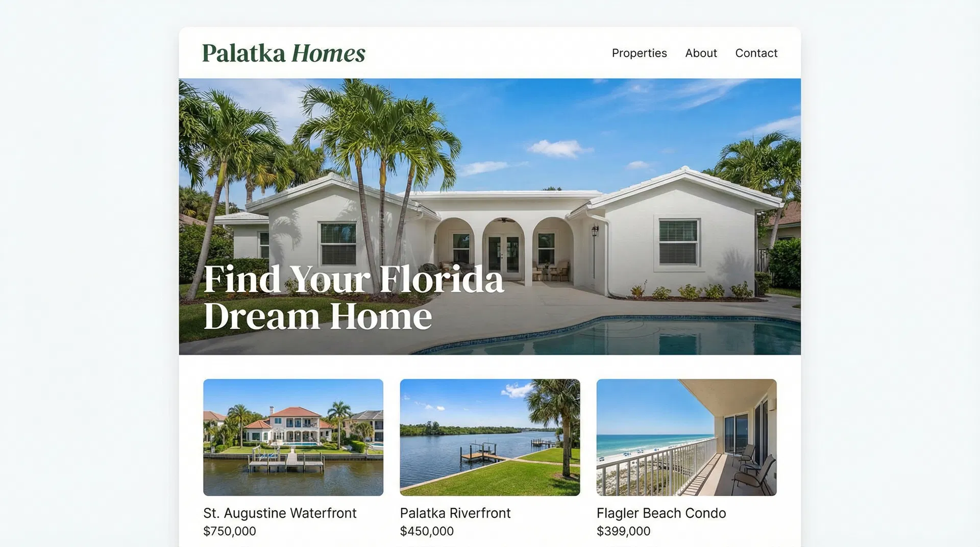Real estate website custom build