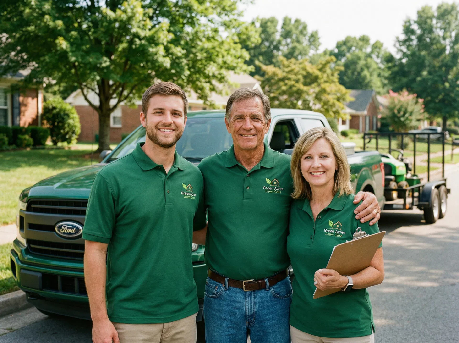 The Bussin' Lawns family team