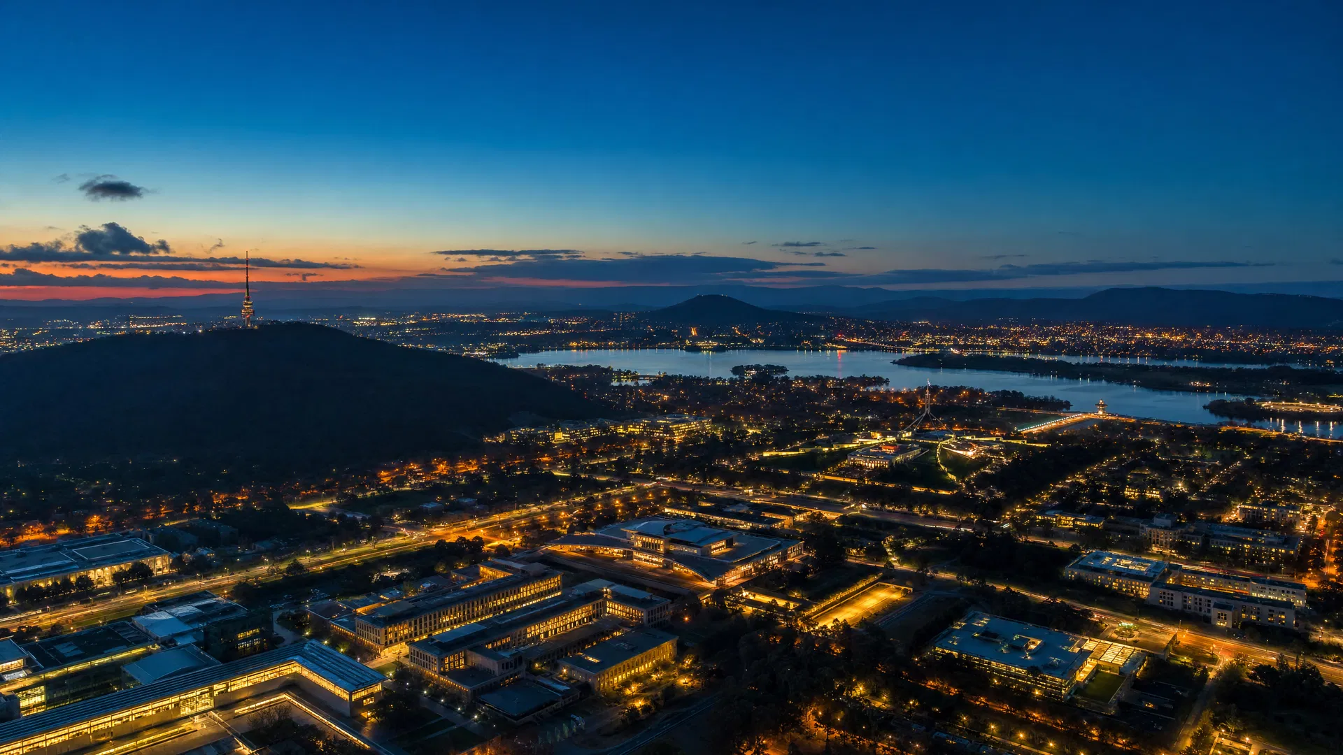 Canberra at twilight