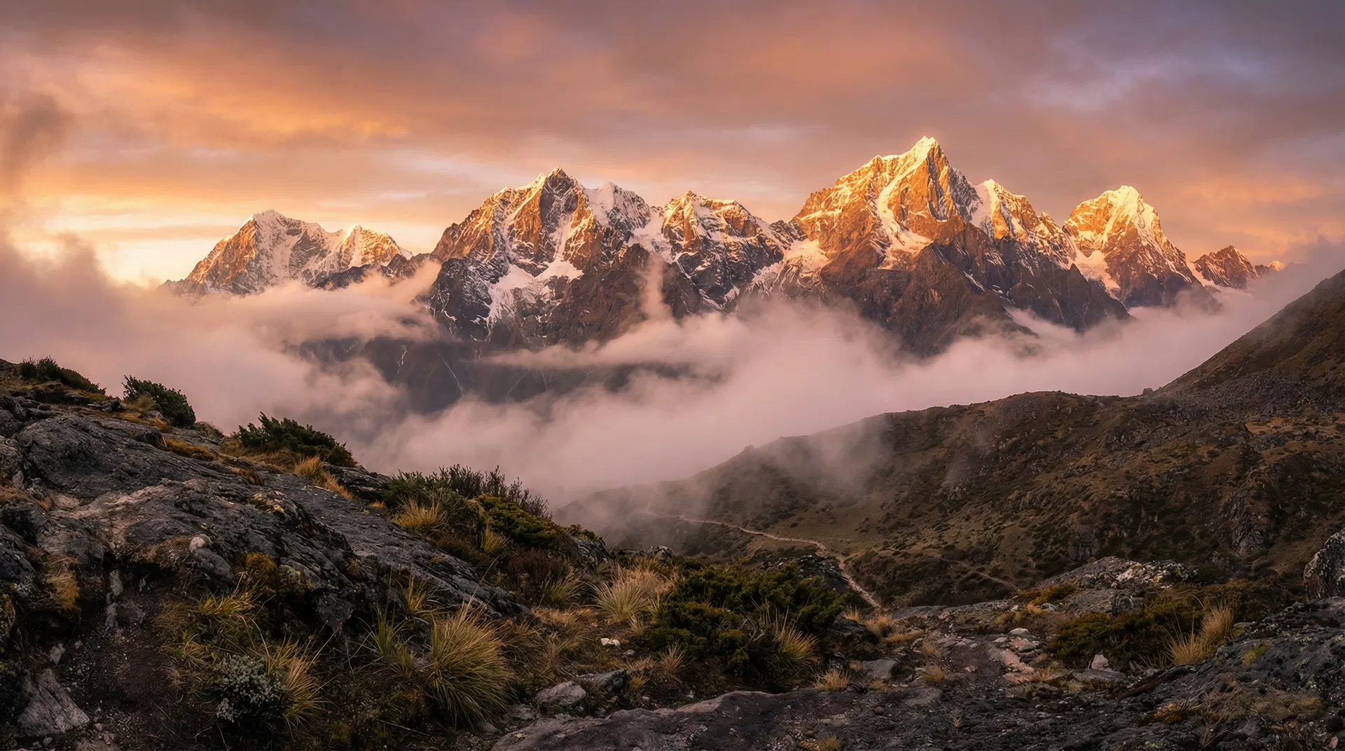 Himalayan Mountains where Red Rare Shilajit is found