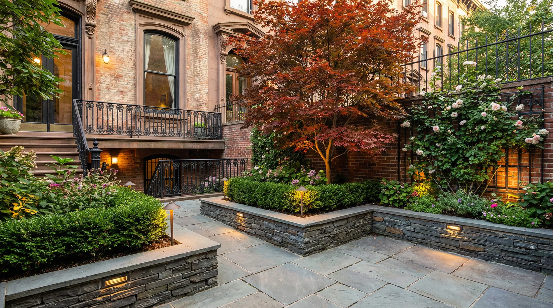 Hamilton Heights Brownstone Rear Garden