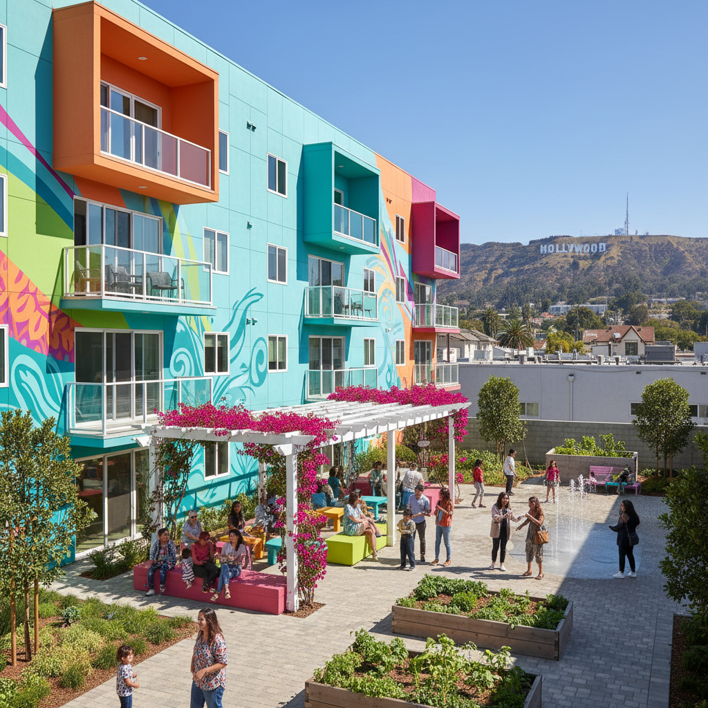 Affordable Housing Renovation — 4000 Sunset Blvd, Los Angeles, CA 90029