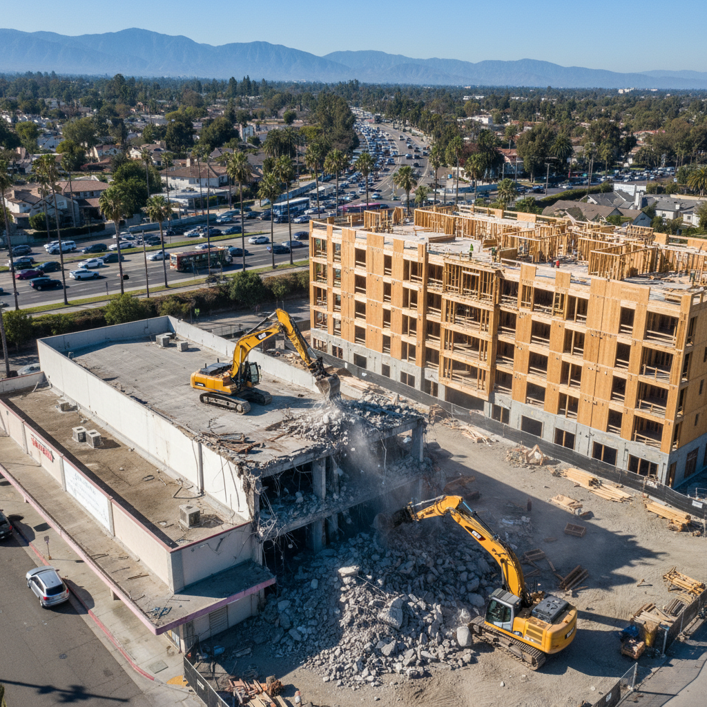Demolition and New Construction - Multifamily — 4500 Sepulveda Blvd, Sherman Oaks, CA 91403