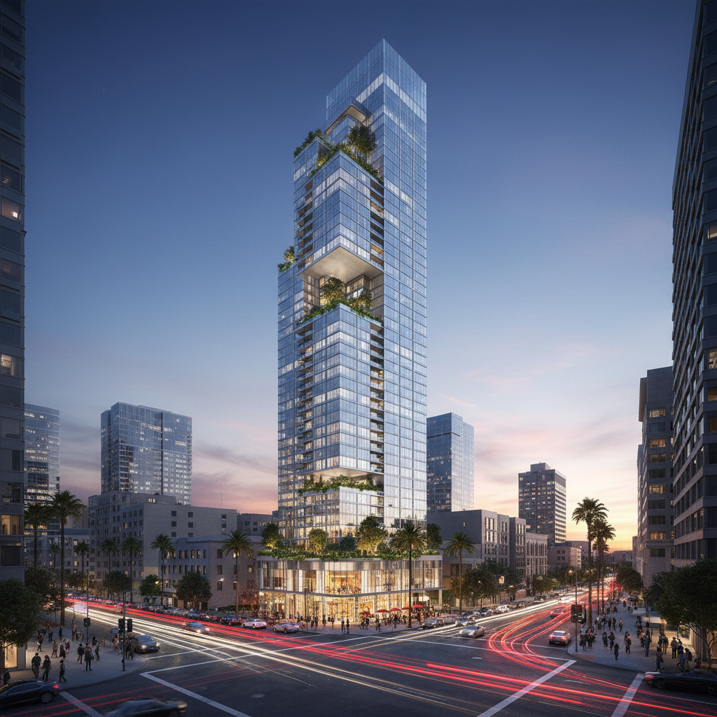 New Construction - Mixed-Use High-Rise — 1234 Wilshire Blvd, Los Angeles, CA 90017