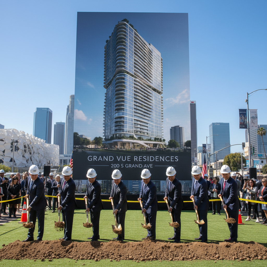 Grand Avenue Arts District Breaks Ground on Phase III Residential Tower