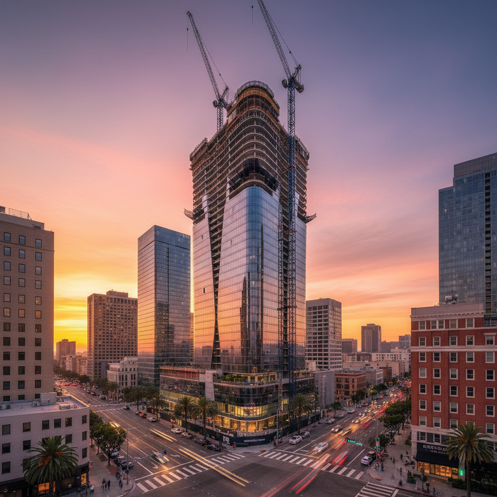 New Construction - High-Rise Residential — 1230 S Olive St, Los Angeles, CA 90015