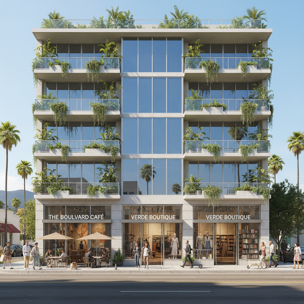 Mixed-Use Development — 7890 Santa Monica Blvd, West Hollywood, CA 90046