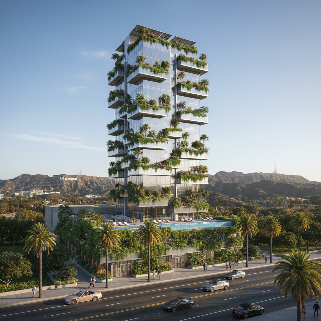 Hollywood's Sunset Boulevard Sees Green Light for Eco-Focused High-Rise