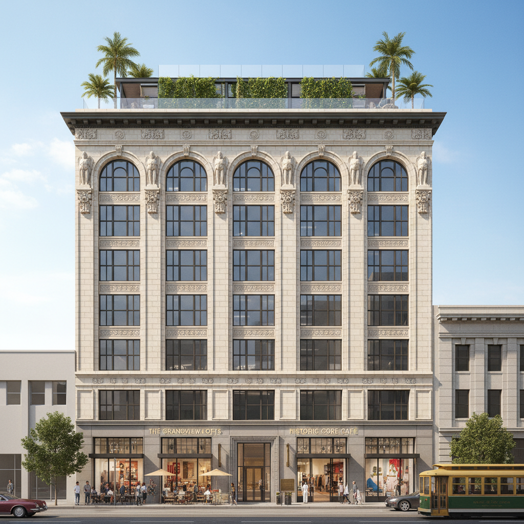 Historic Building Conversion — 600 S Spring St, Los Angeles, CA 90014