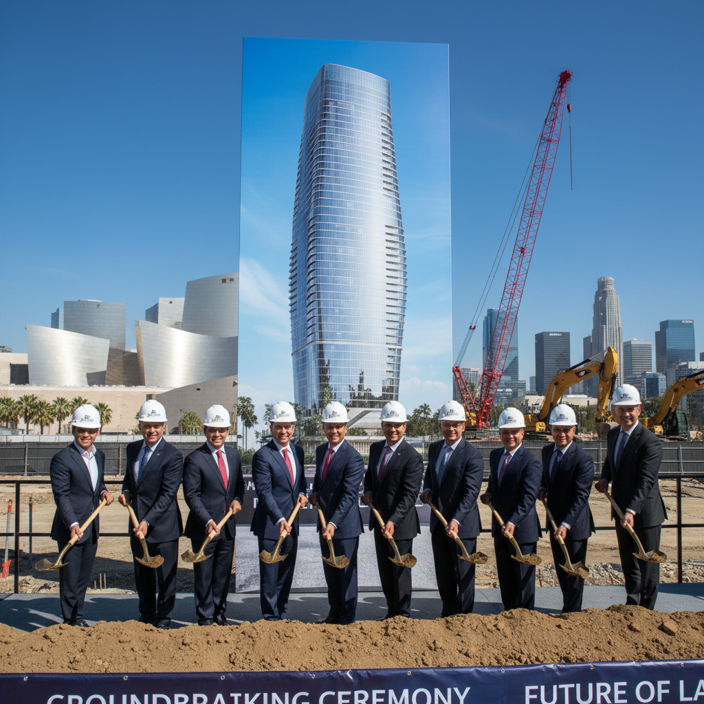 Grand Avenue Arts District Tower Breaks Ground, Signaling Downtown's Continued Vertical Growth