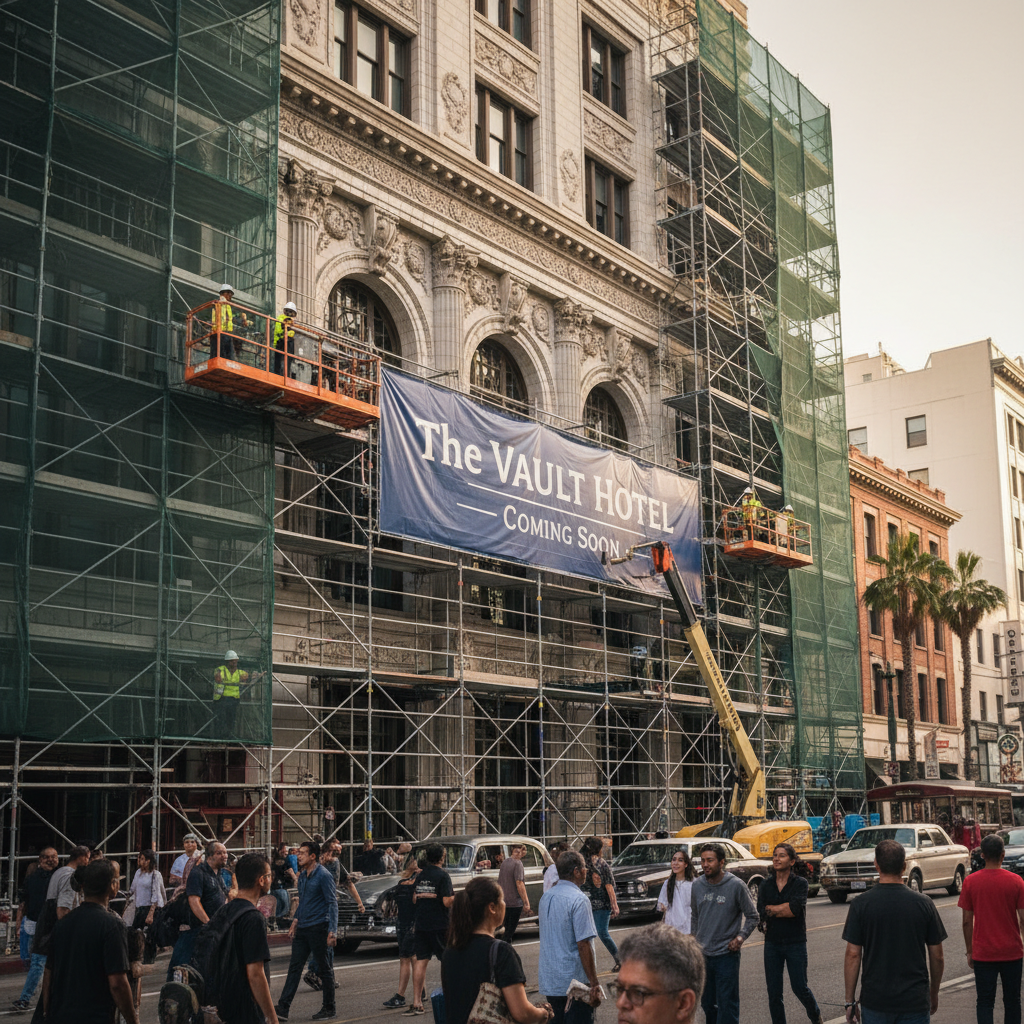 Adaptive Reuse Project Transforms Historic Downtown Bank into Boutique Hotel