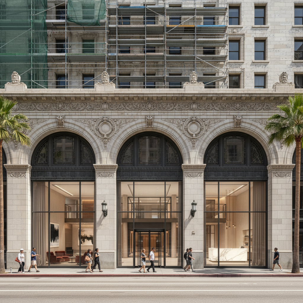 Historic Downtown LA Building to Undergo Adaptive Reuse for Boutique Hotel