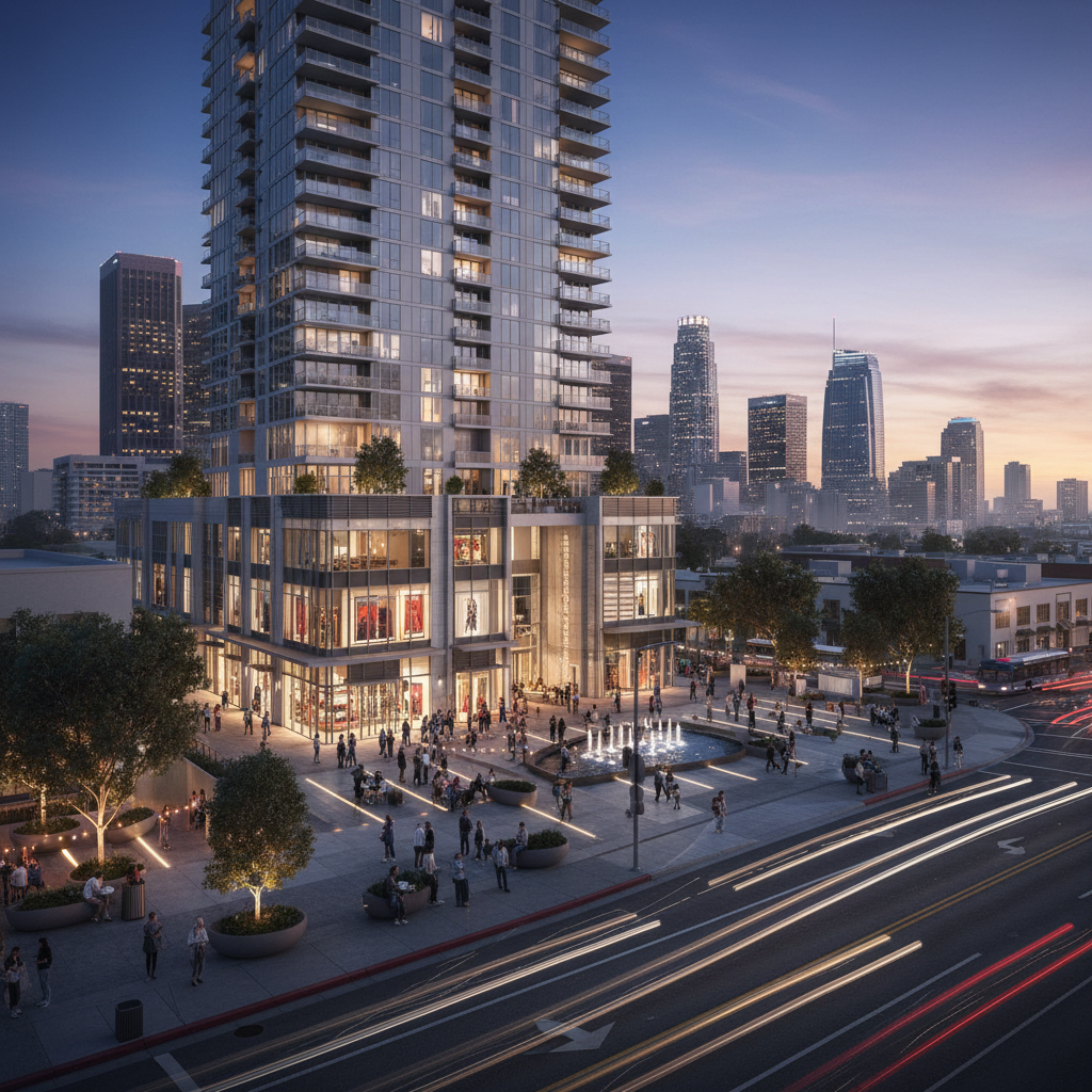 New Construction - Mixed-Use — 1230 Wilshire Blvd, Los Angeles, CA 90017