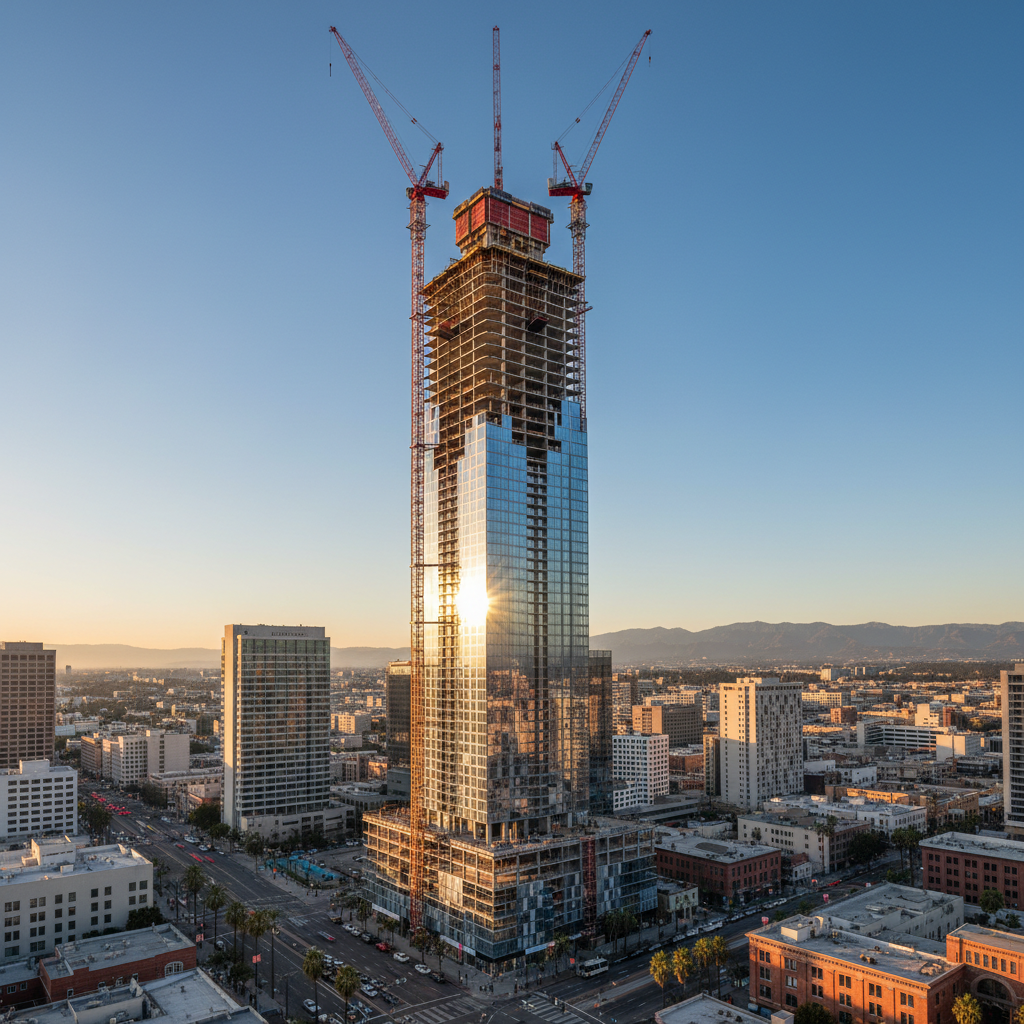 New Construction - High-Rise Residential — 1230 S Olive St, Los Angeles, CA 90015