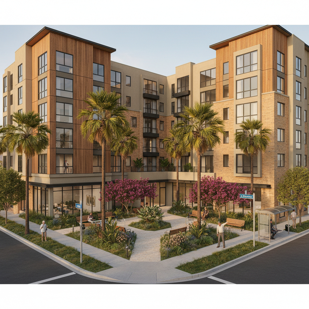 Affordable Housing - New Construction — 5555 La Brea Ave, Los Angeles, CA 90036