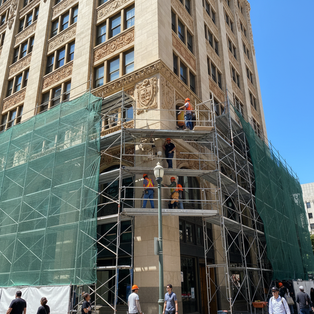 Historic Building Restoration — 600 S Spring St, Los Angeles, CA 90014