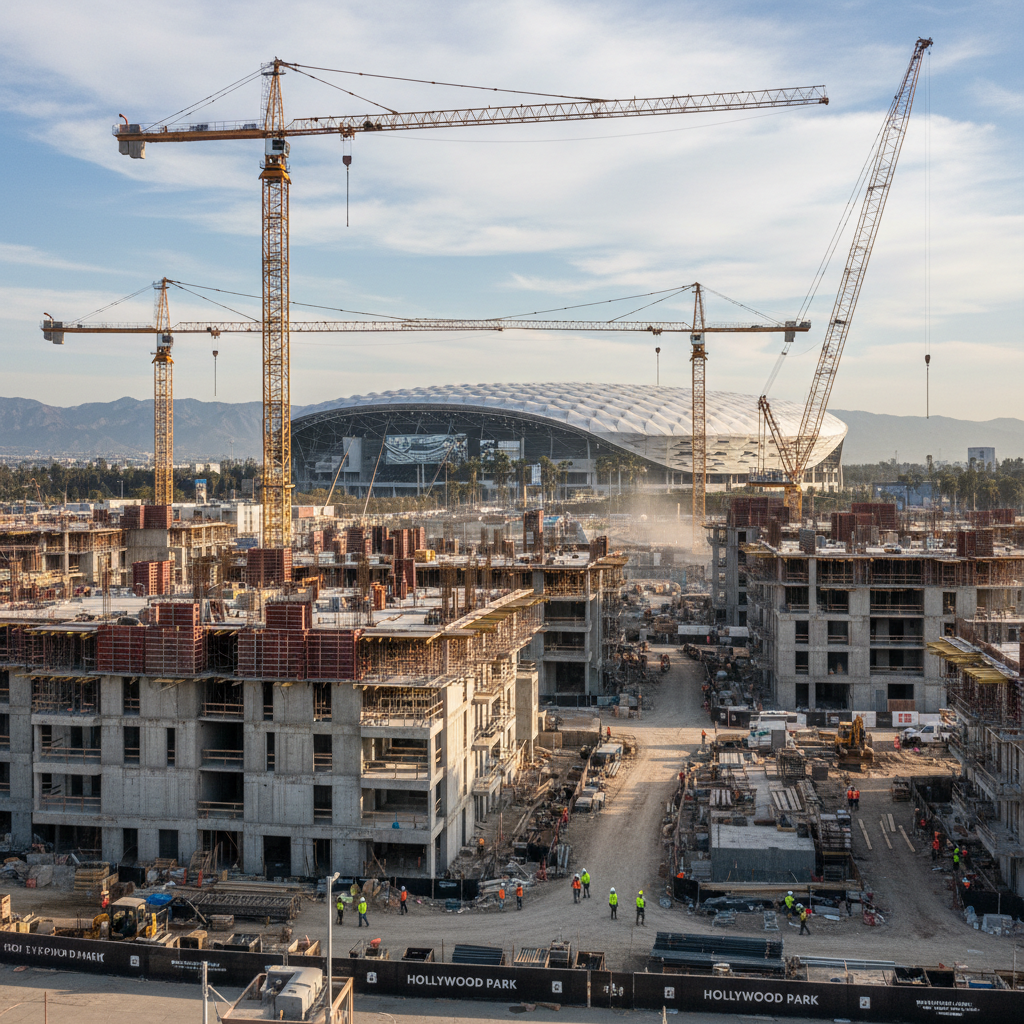 Hollywood Park's Next Phase: Residential Towers and Retail Expansion Underway