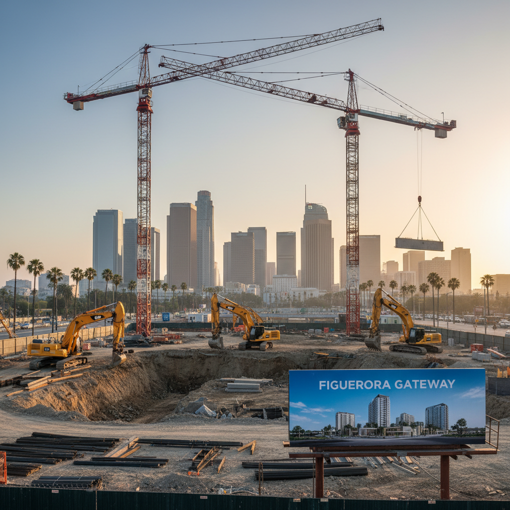 Foundation Permit - Mixed-Use High-Rise — 901 Figueroa St, South Park, Los Angeles, CA 90015