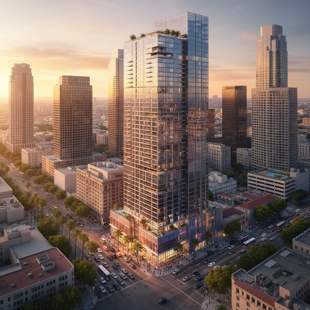 New Construction - Mixed-Use High-Rise — 1230 Wilshire Blvd, Los Angeles, CA 90017
