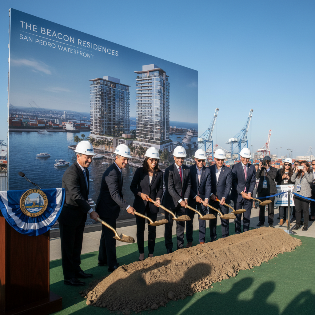 San Pedro Waterfront Project Breaks Ground on First Residential Tower