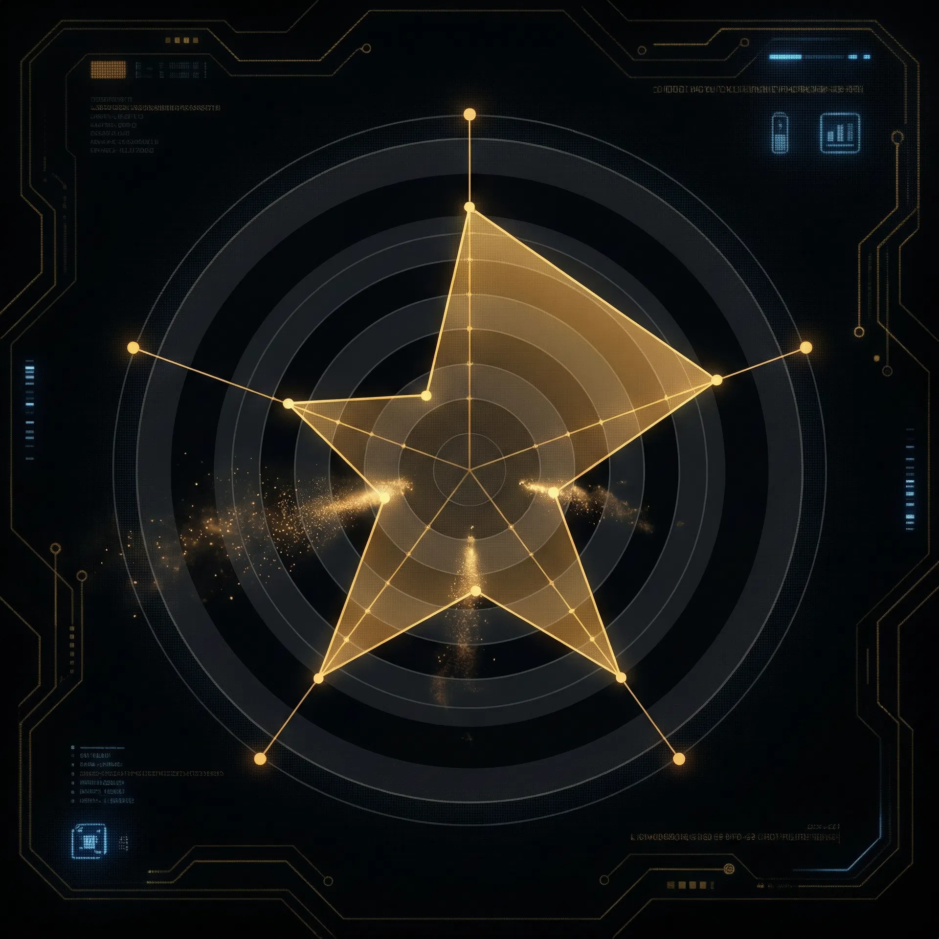 Authority diagnostic radar showing profile strengths and weaknesses