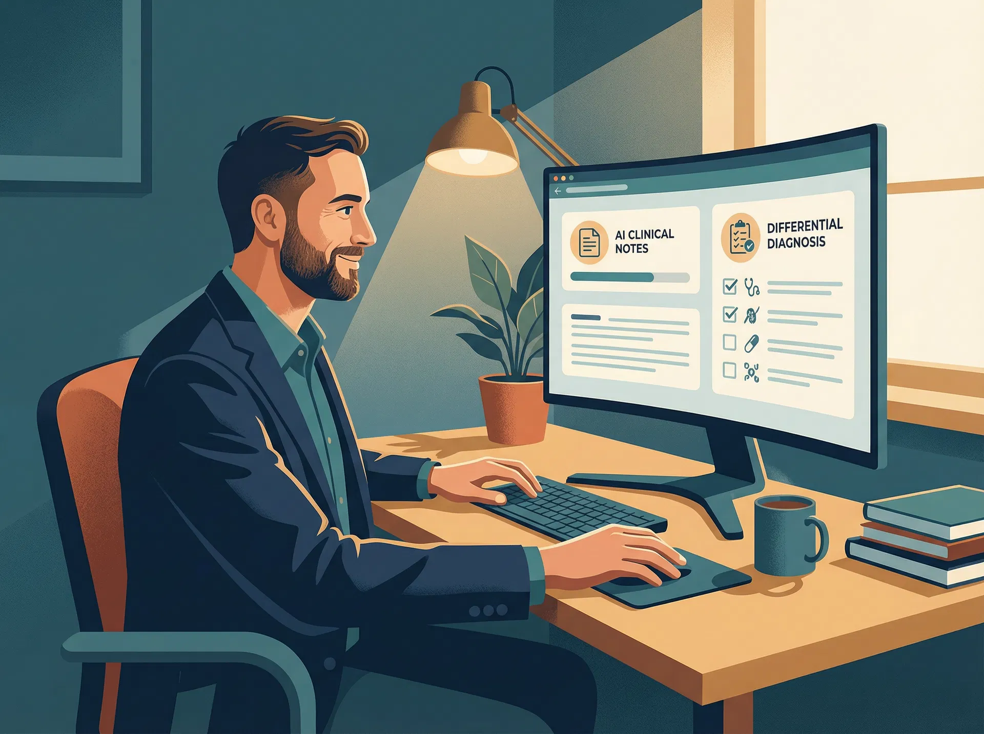 A GP using the Patient Ally Co-pilot interface for clinical decision support
