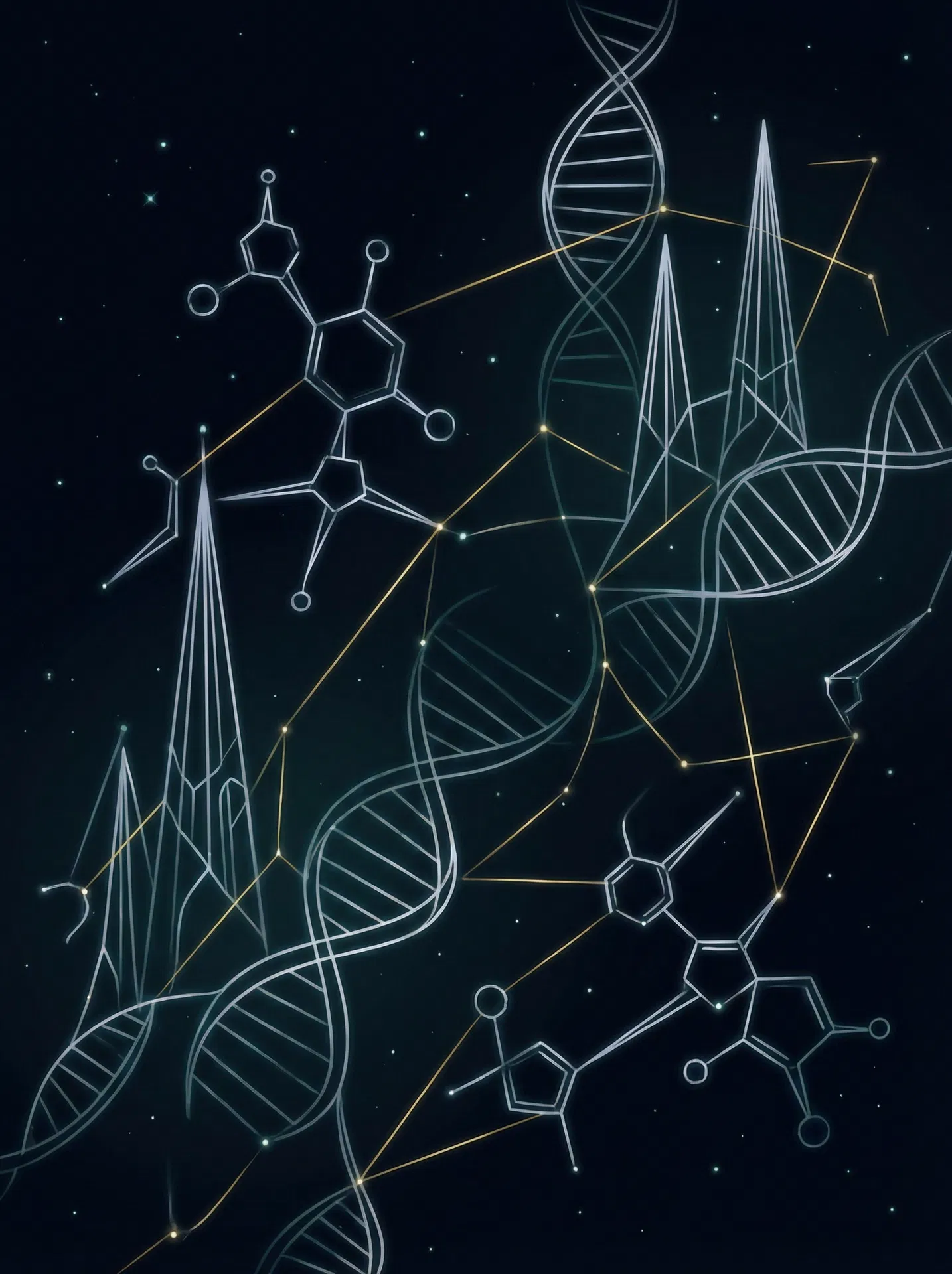 Abstract science and Cambridge art