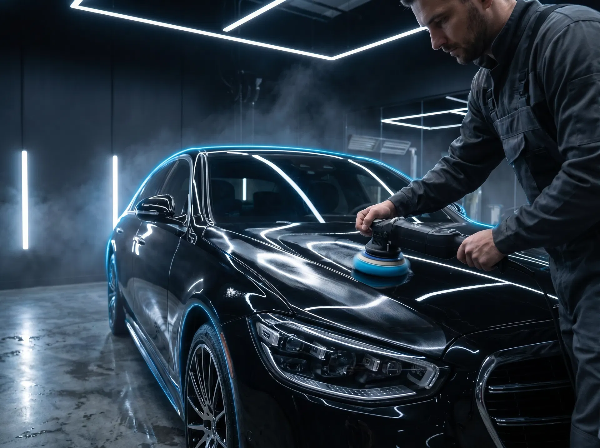 Professional detailing in progress