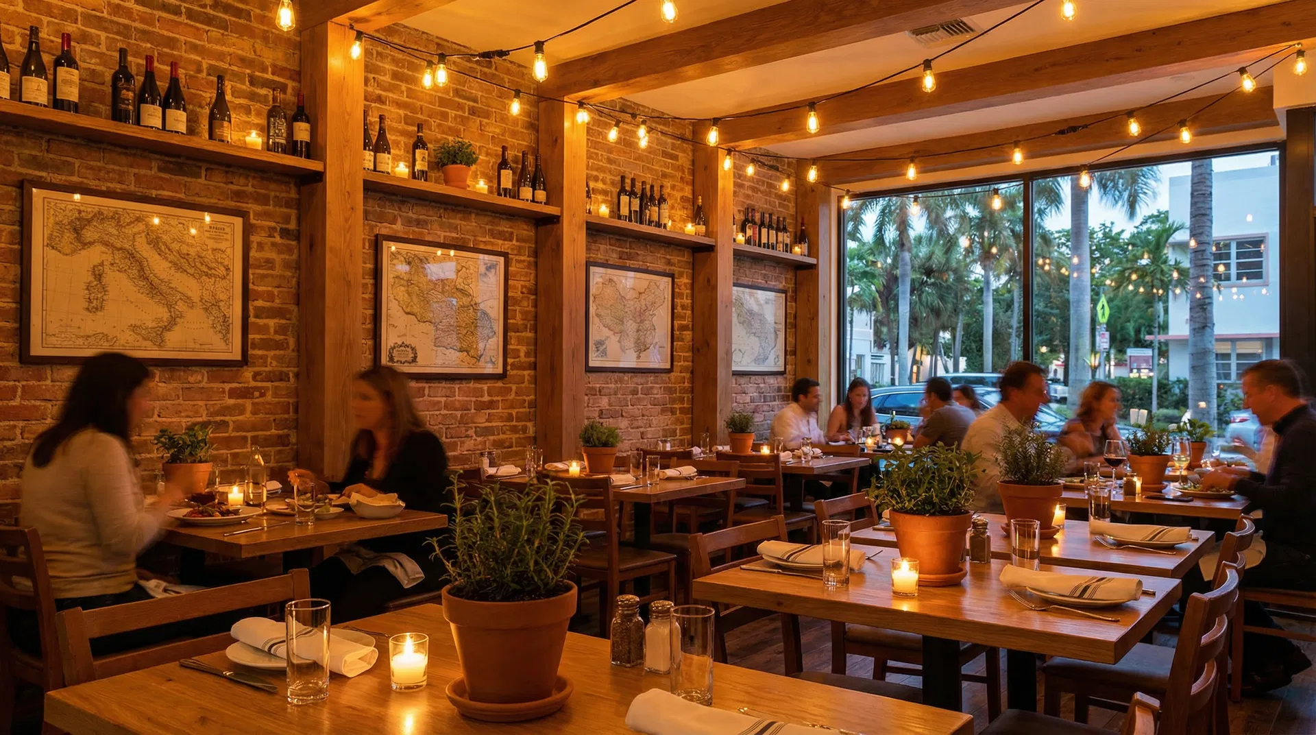 Interior of Pesto Pasta and More restaurant