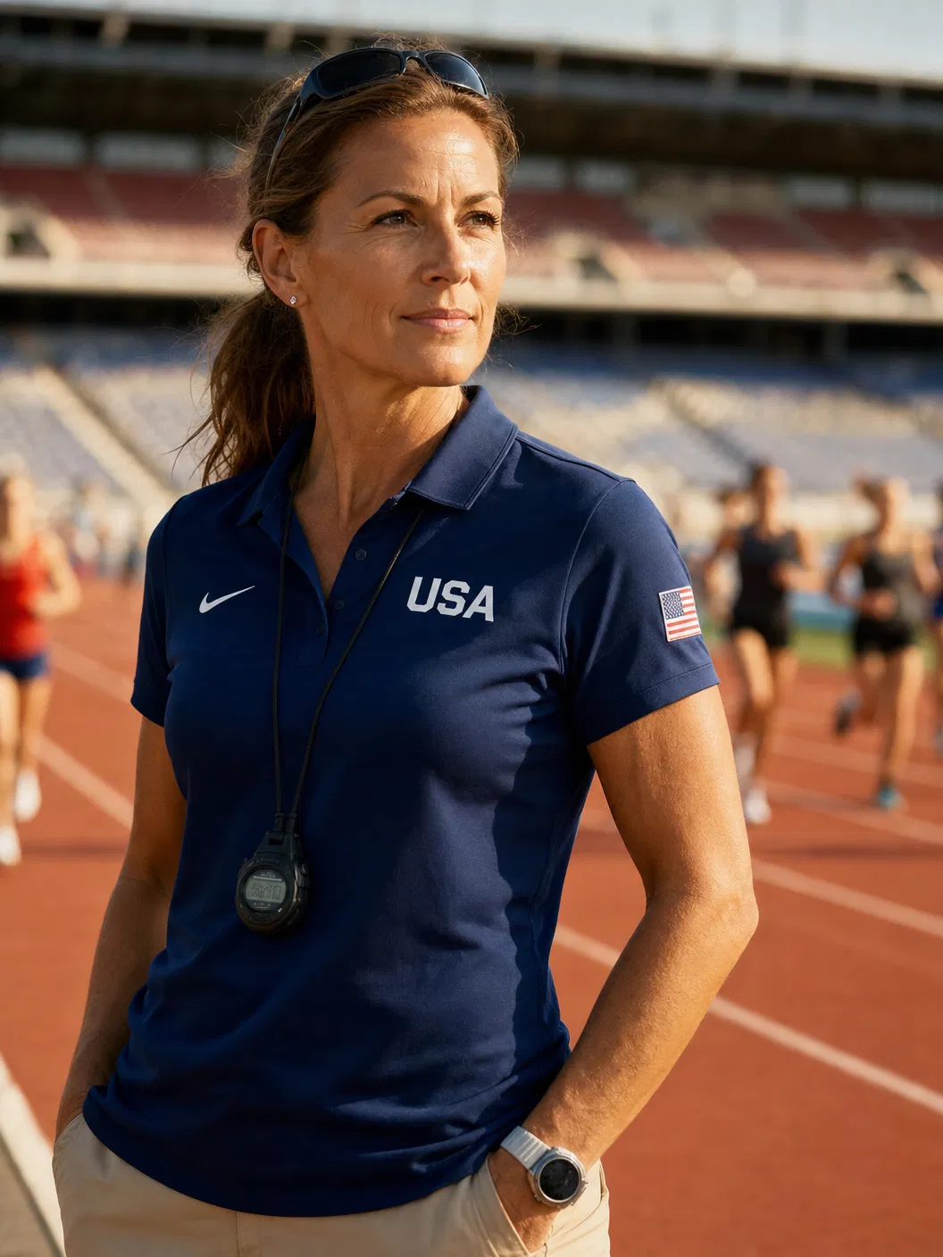 Olympic Coach at the track