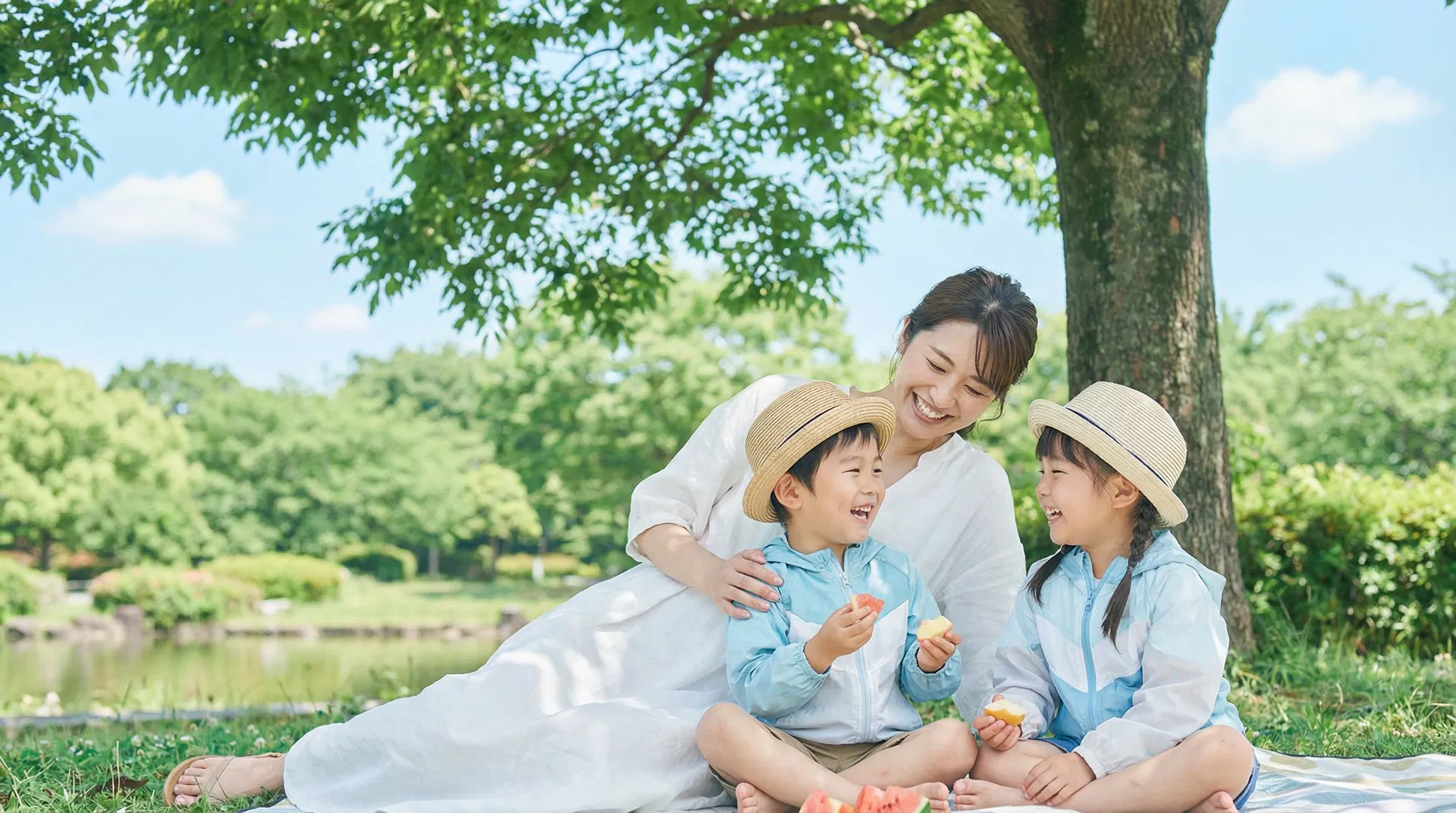 家族で夏のお出かけ